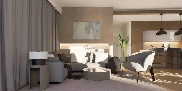 готовый проект дома Zx214 + – дизайн интерьера, Двухэтажный комфортный коттедж с плоской крышей для узкого надела